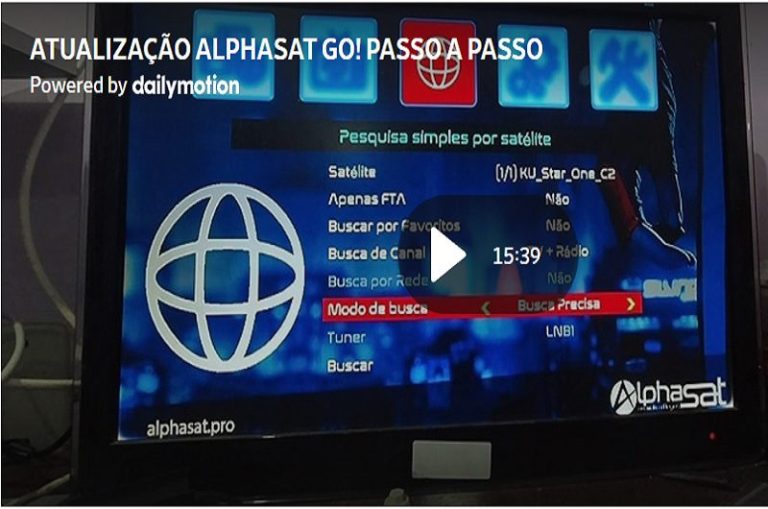 VIDEO COMO ATUALIZAR O ALPHASAT GO